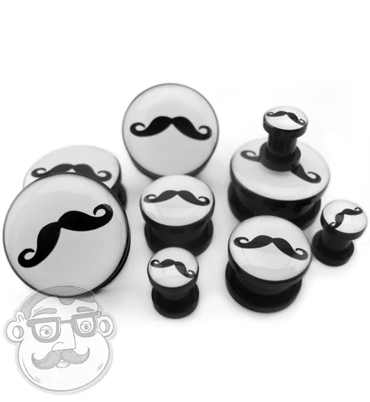 Classic Mustache Plugs - Image 3