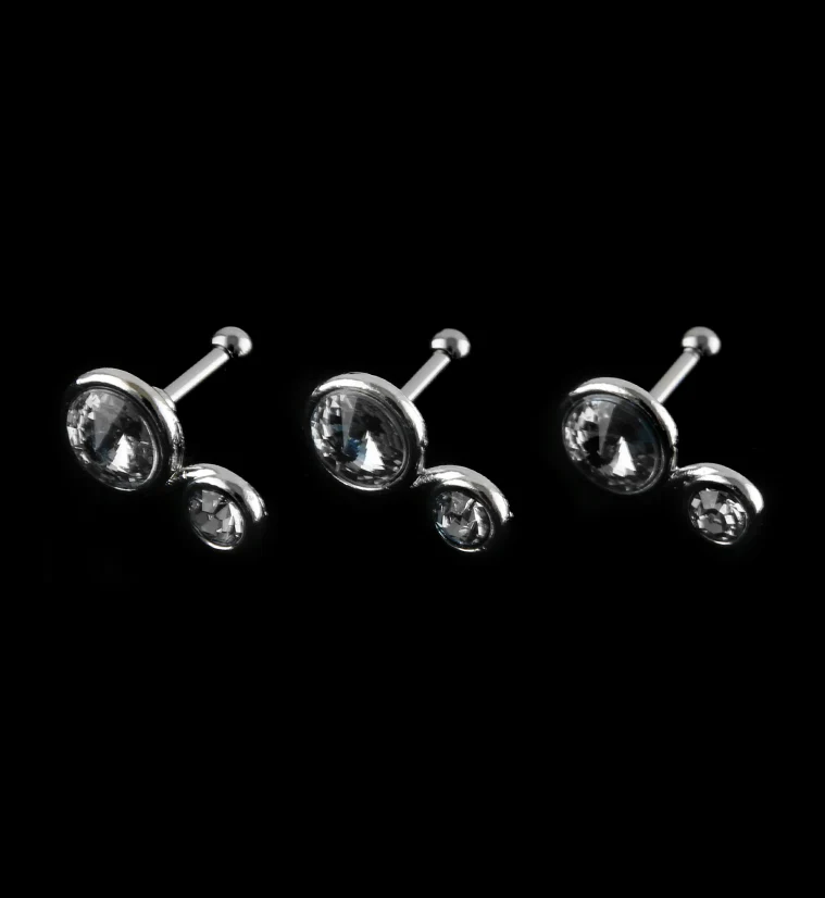 Clear CZ Infinity Cartilage Barbell