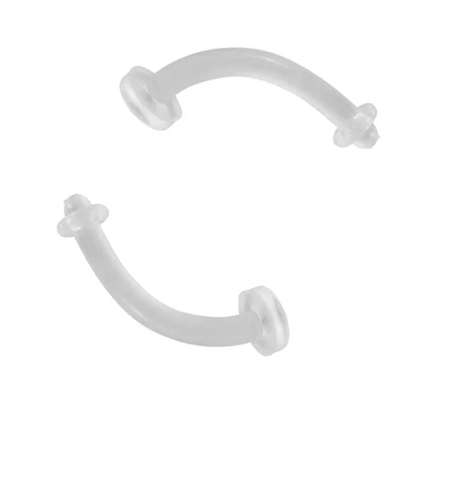 Clear Curved Barbell Retainer - Image 3