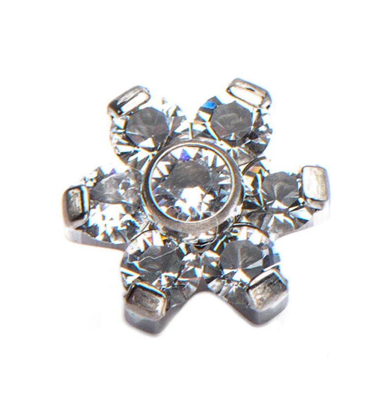 Clear Floret Titanium Threaded End