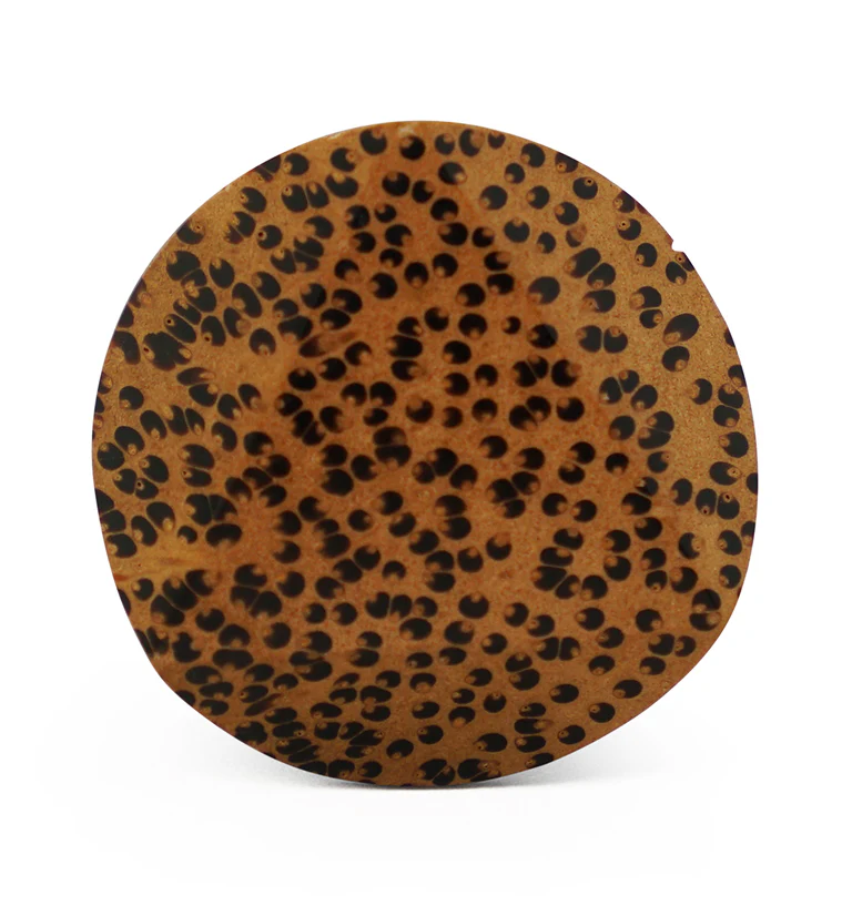 Coconut Wood Embossed Triangle Plugs - Image 3