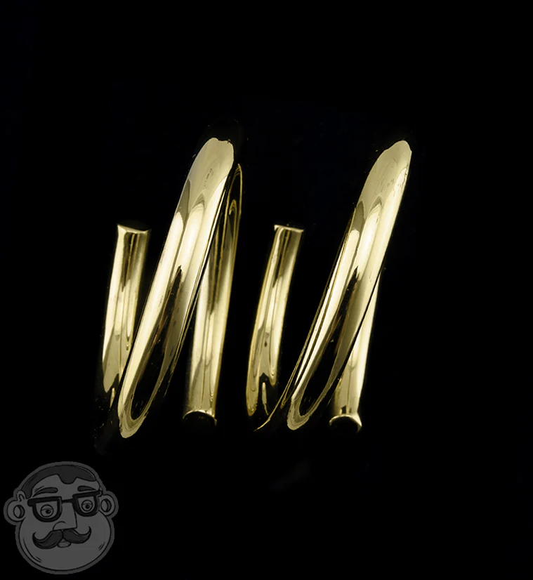 Coil Brass Ear Weights - Image 2