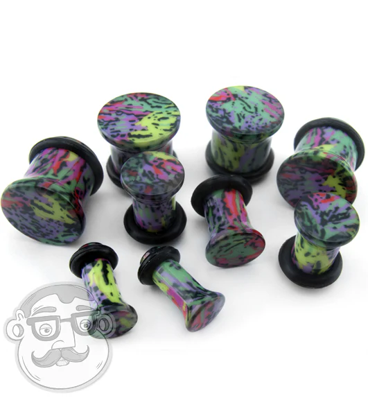 Color Splash Plugs - Single Flared