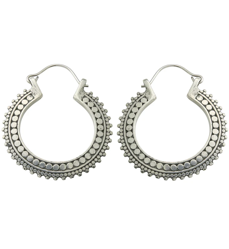 Colure White Brass Hangers / Earrings