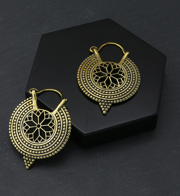 Compass Brass Hangers / Earrings - Image 2
