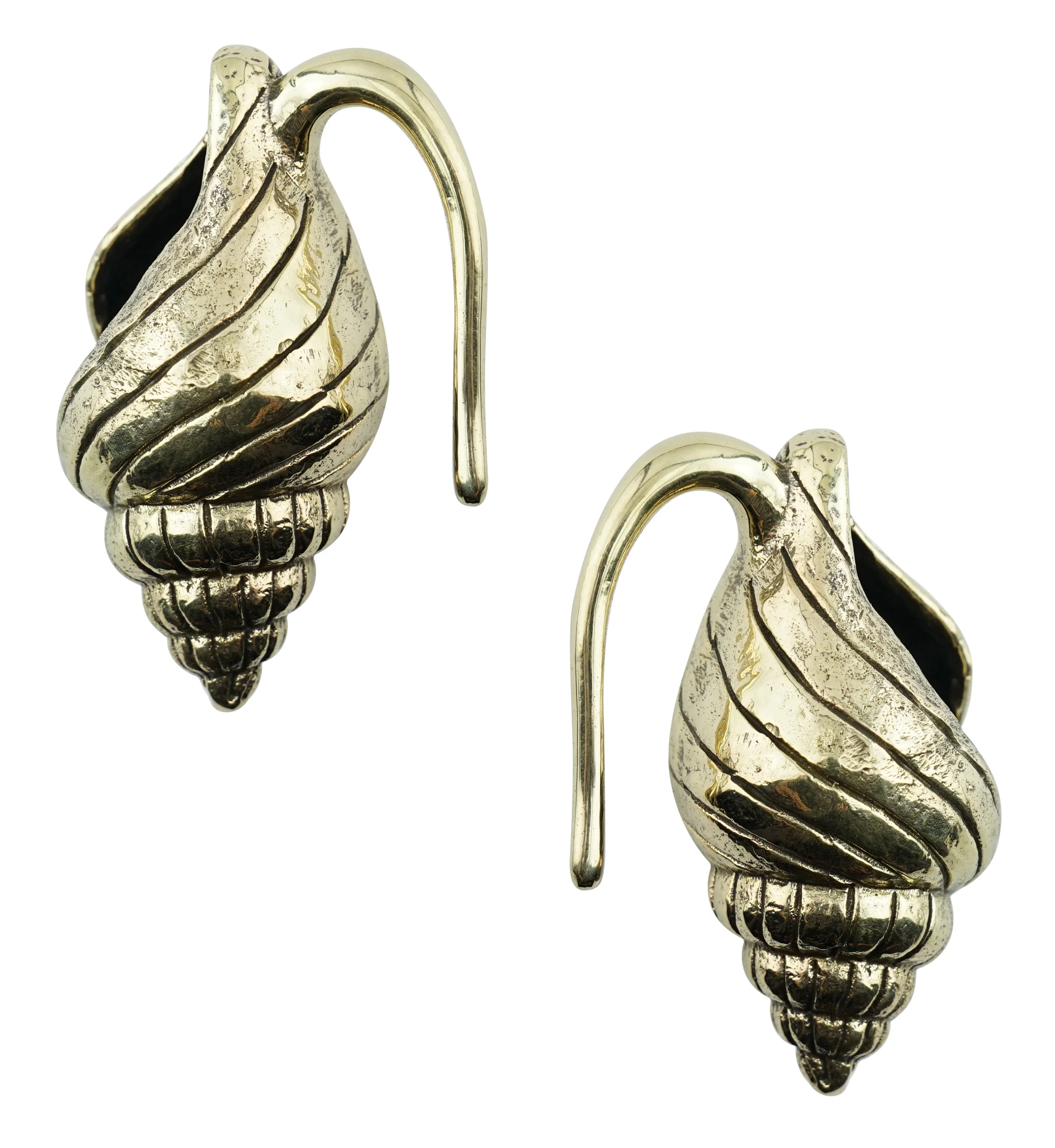 Conch Shell Brass Ear Weights - Image 4