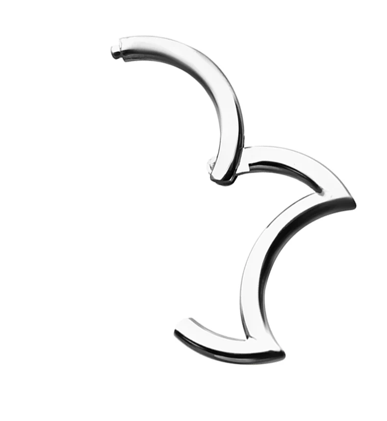 Crescent Moon Hinged Segment Ring - Image 2