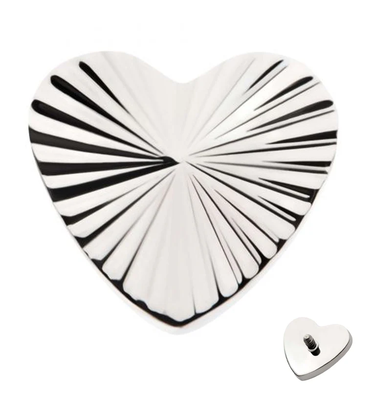 Score Heart Internally Threaded Top