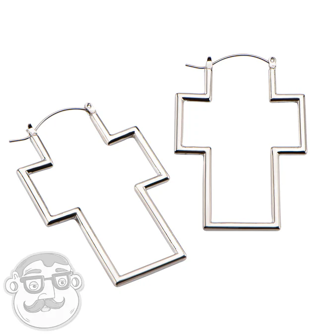 Cross Plug Hoops