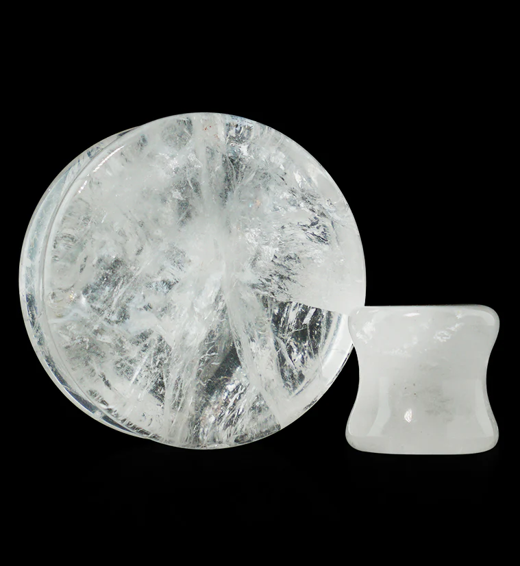 Crystal Quartz Stone Plugs - Image 4