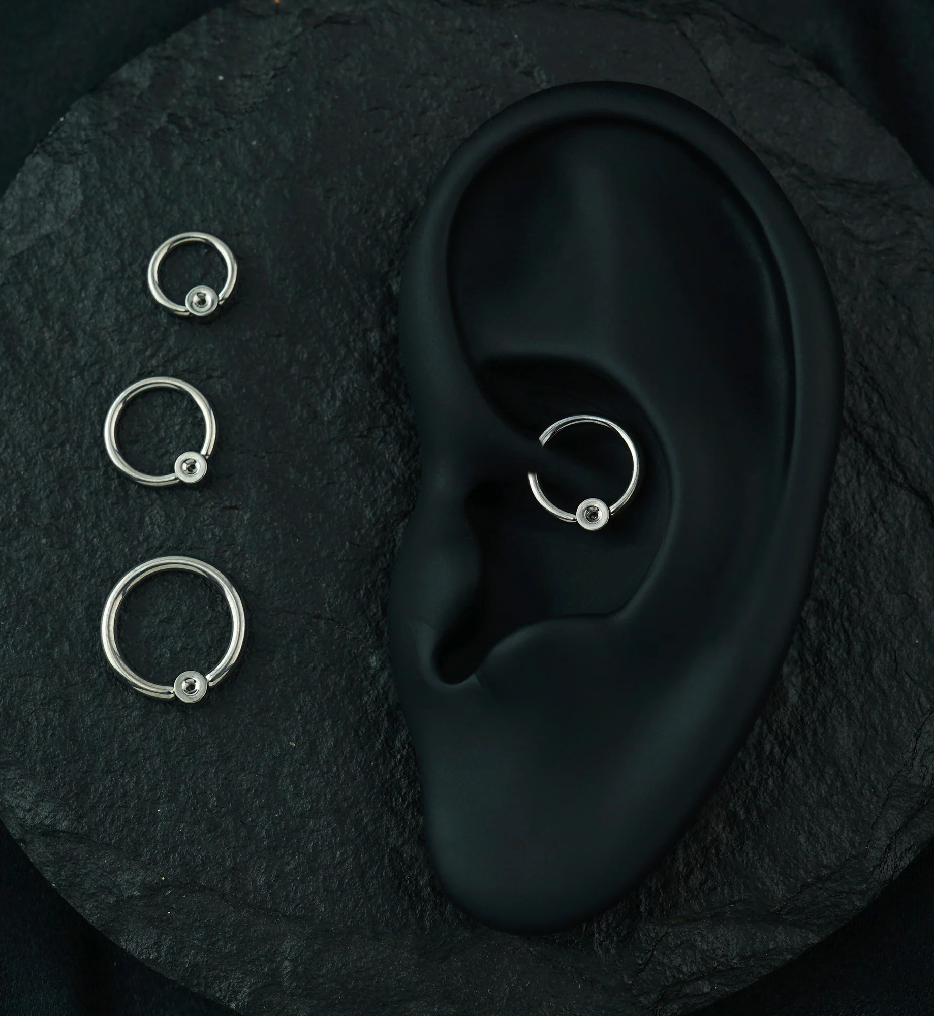 Custom Titanium Captive Bead Ring - Image 2