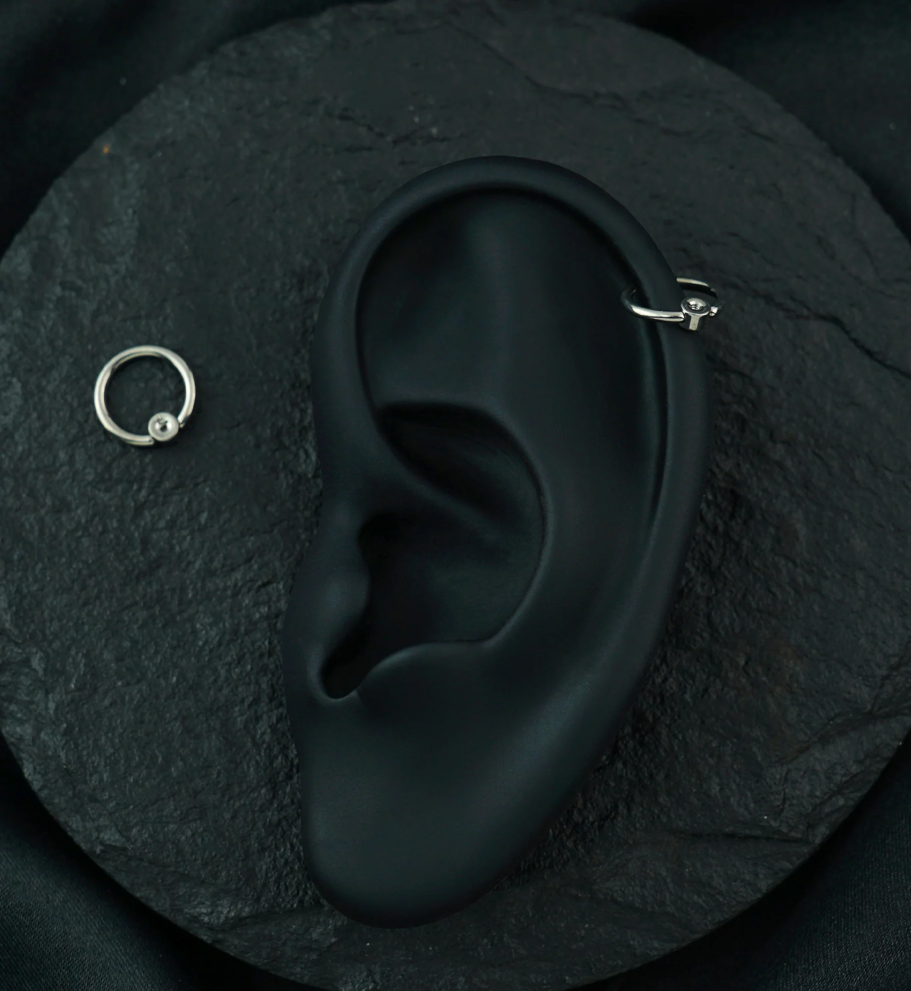 Custom Titanium Captive Bead Ring - Image 4