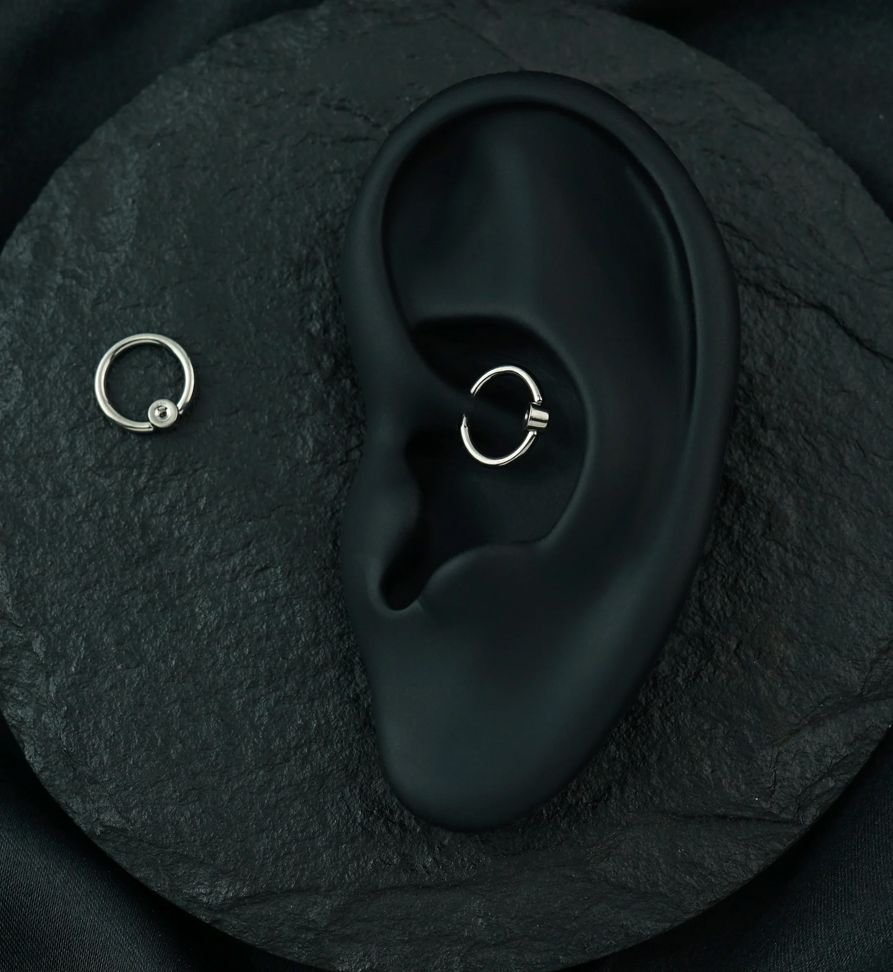 Custom Titanium Captive Bead Ring - Image 5