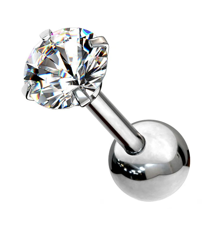 CZ Top Cartilage Barbell