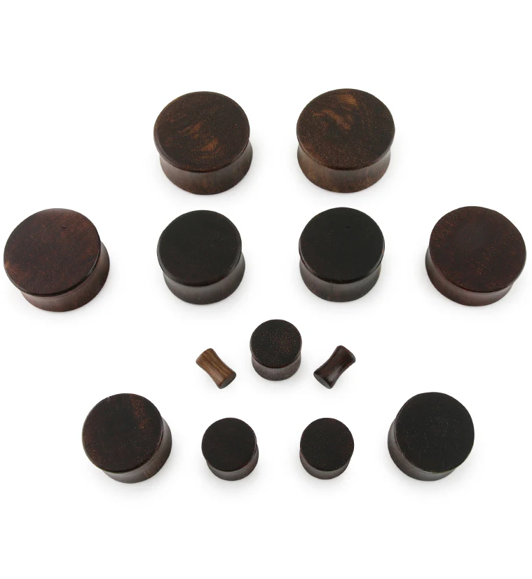Dark Tamarind Wood Plugs - Image 3