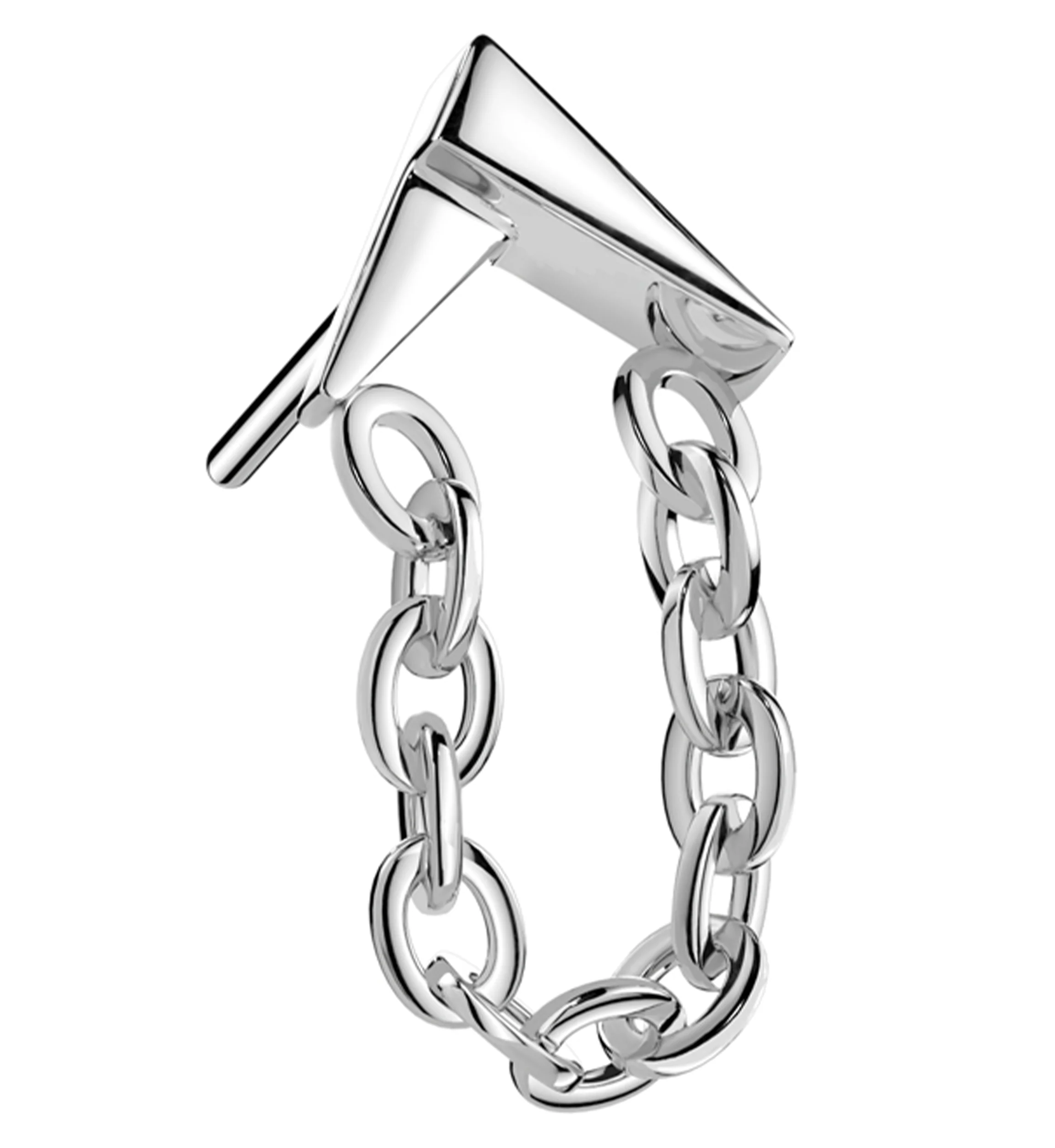 Dart Dangle Chain Threadless Titanium Top