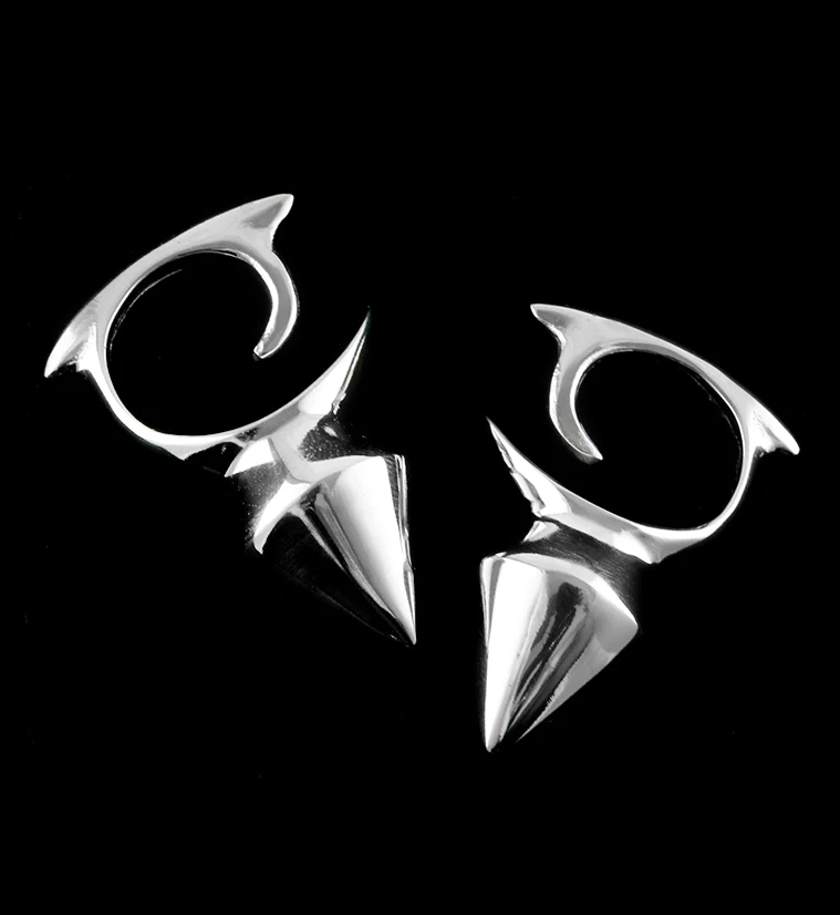 Dayak White Brass Ear Weights