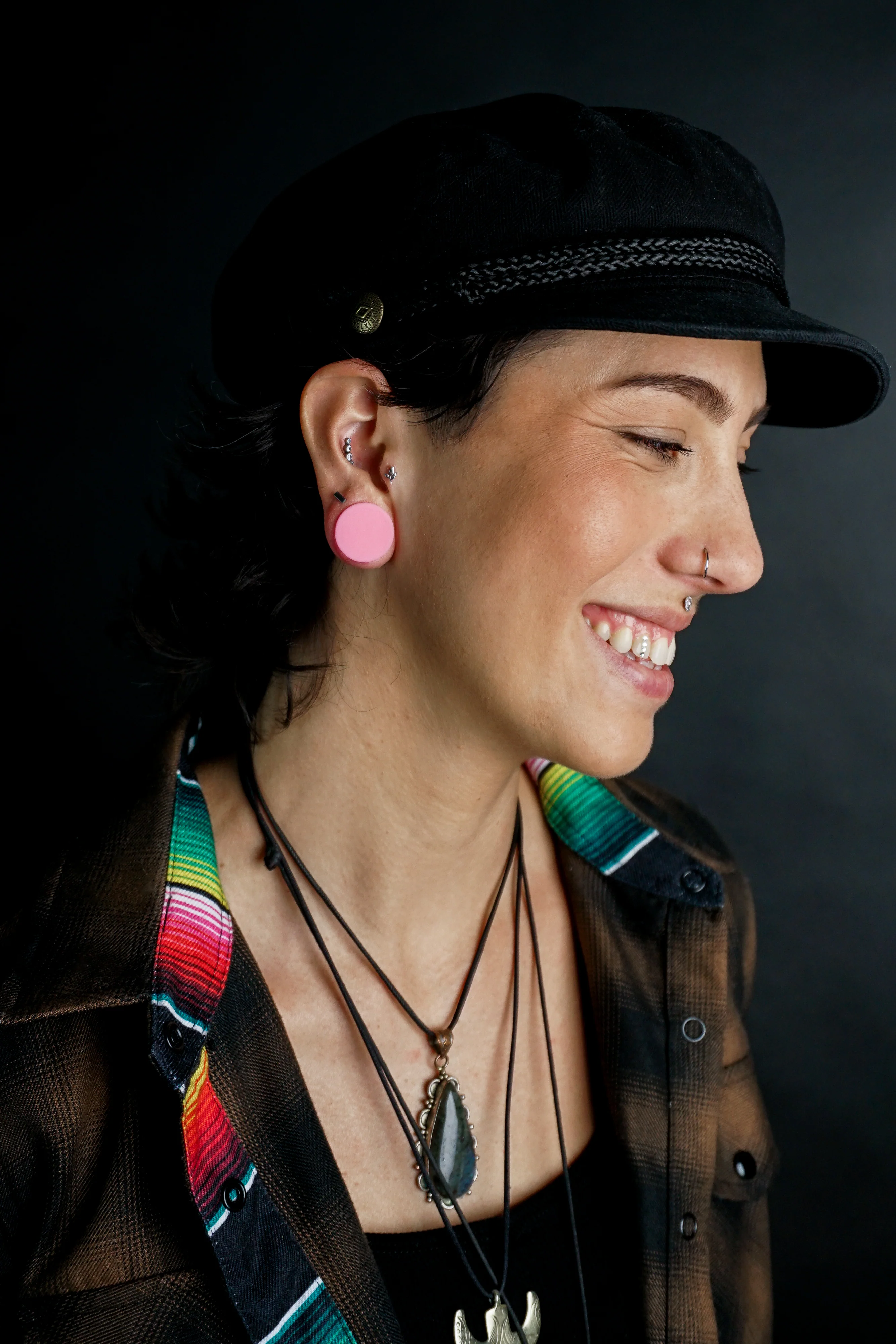 Double Flare Matte Bubblegum Pink Silicone Plugs - Image 2
