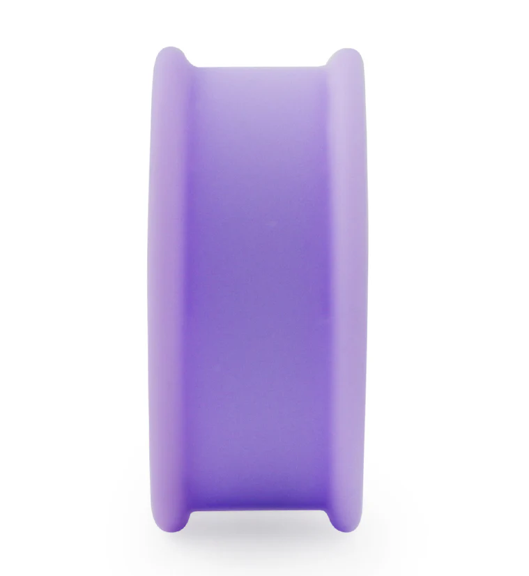 Double Flare Matte Lavender Silicone Plugs - Image 3