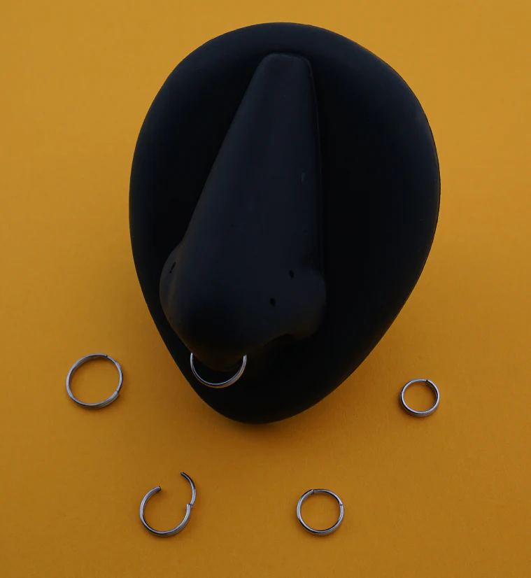 Double Row Stainless Steel Hinged Segment Ring - Image 2