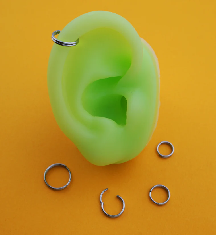 Double Row Stainless Steel Hinged Segment Ring - Image 3