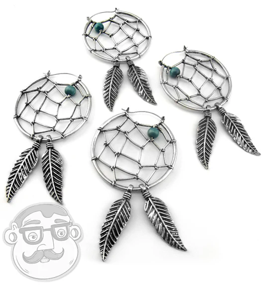 Dreamcatcher Plug Hoops - Image 2
