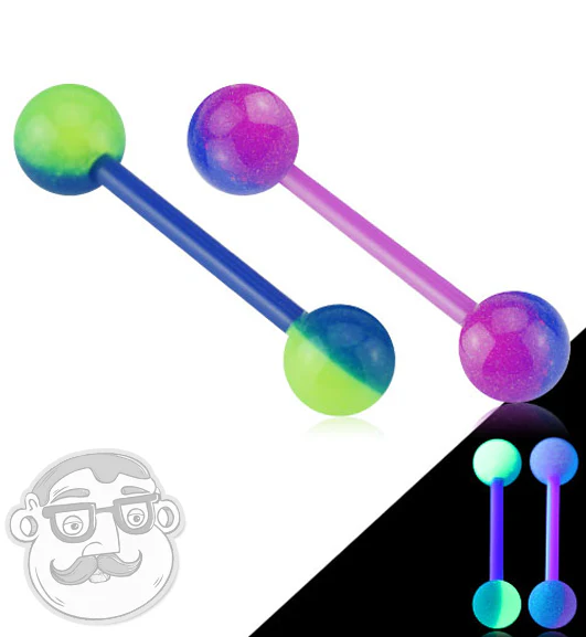 Dual Glow In The Dark Barbell - Image 3