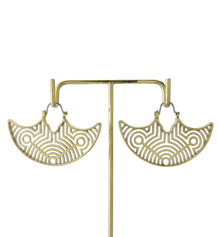 Ecliptic Brass Titanium Hangers / Earrings - Image 3