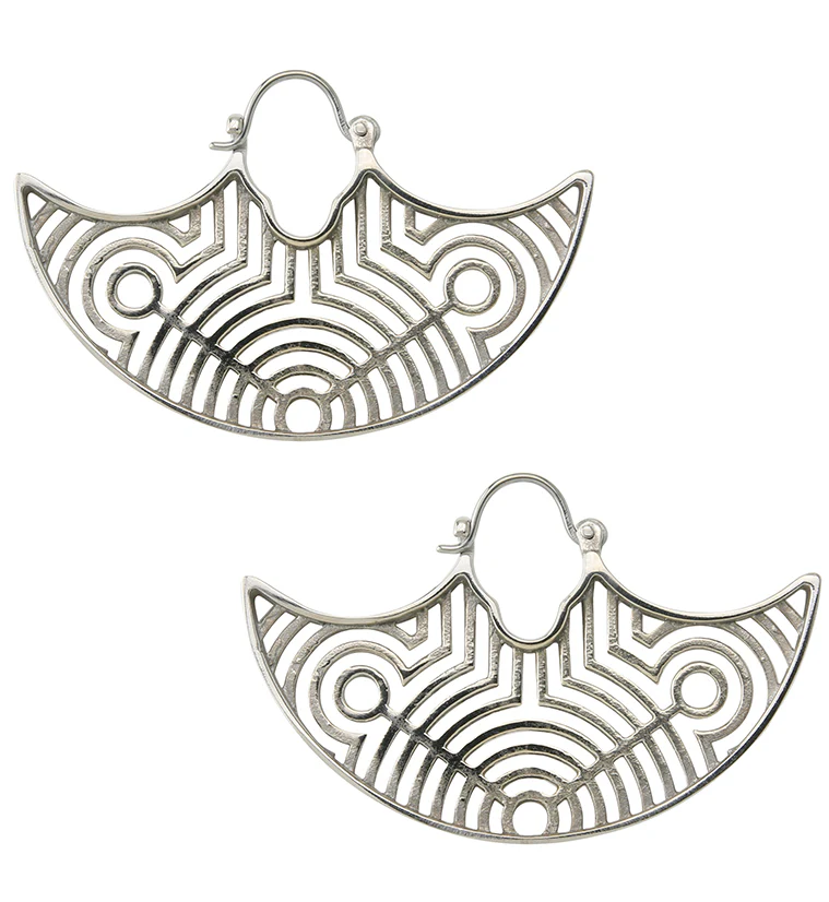 Ecliptic White Brass Titanium Hangers / Earrings - Image 4