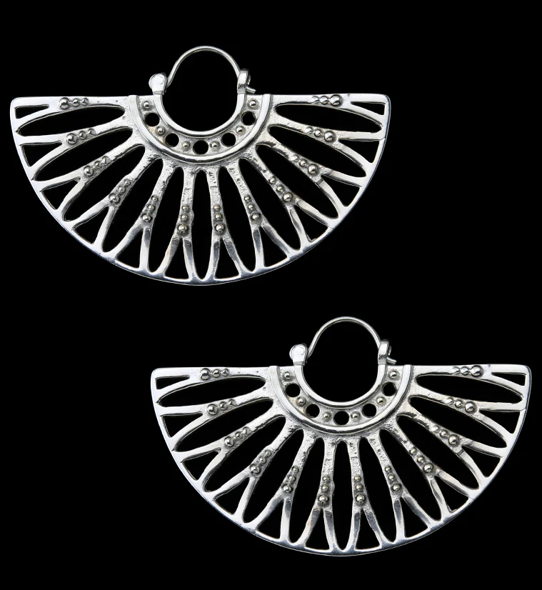 Egress White Brass Titanium Hangers / Earrings