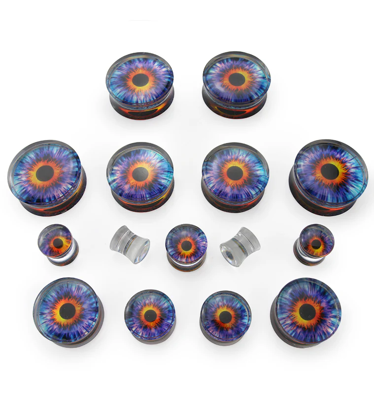 Evil Eyeball Clear Plugs