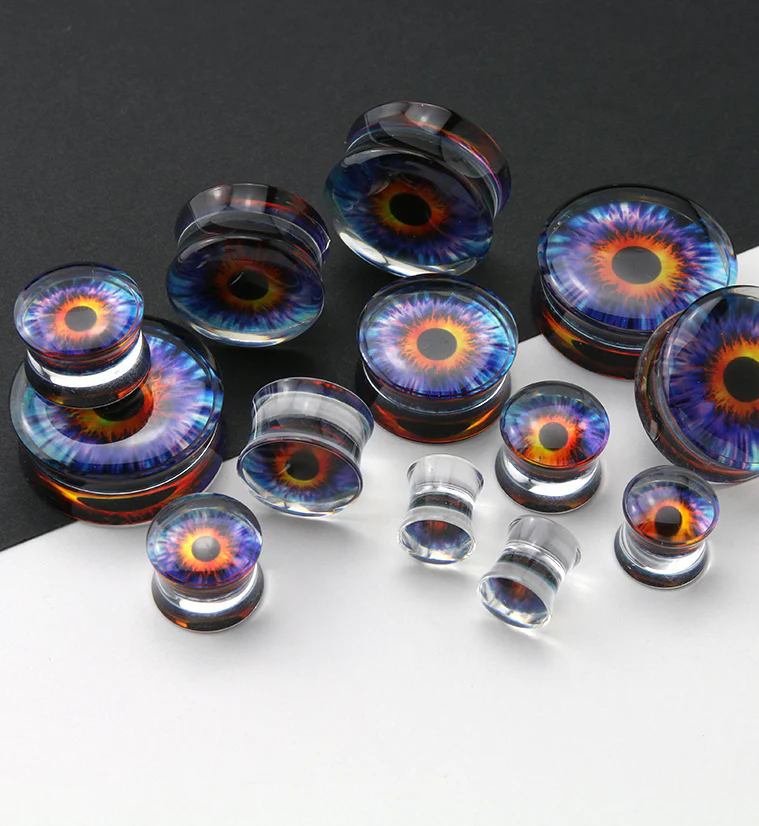 Evil Eyeball Clear Plugs - Image 2