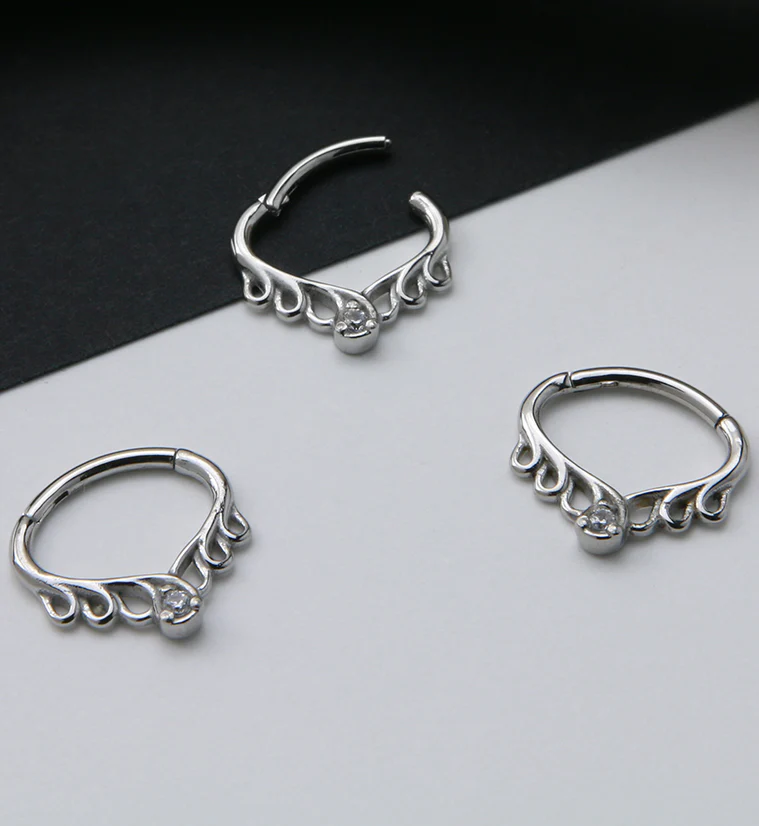 Exude CZ Hinged Segment Ring - Image 3