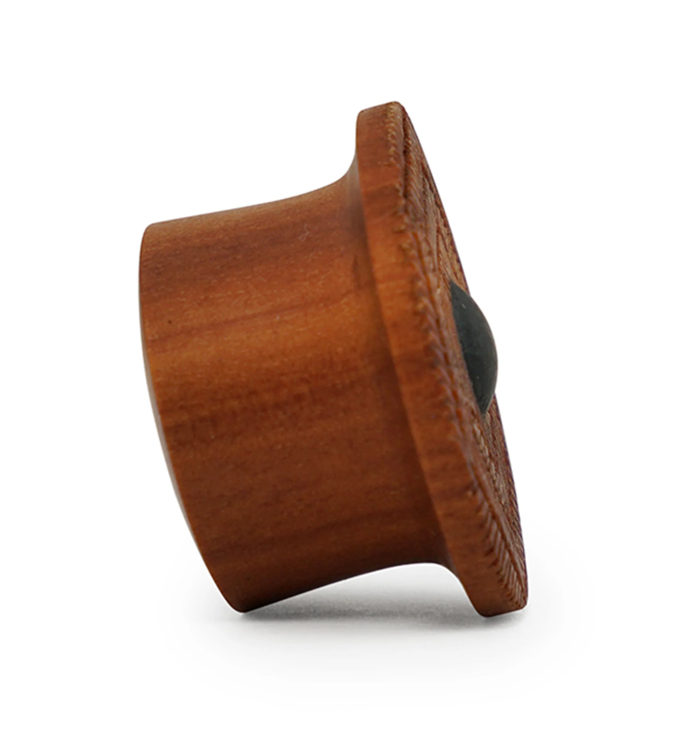 Boundary Geo Saba Wood With Dark Wood Inlay Mayan Flare Plugs - Image 3