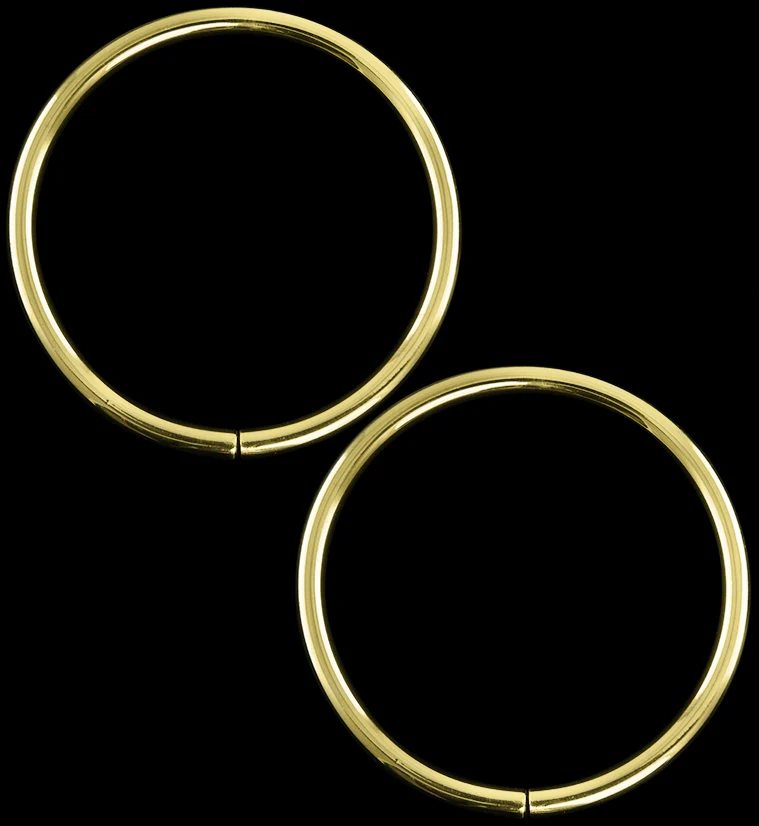 Fierce XL Brass Hoops