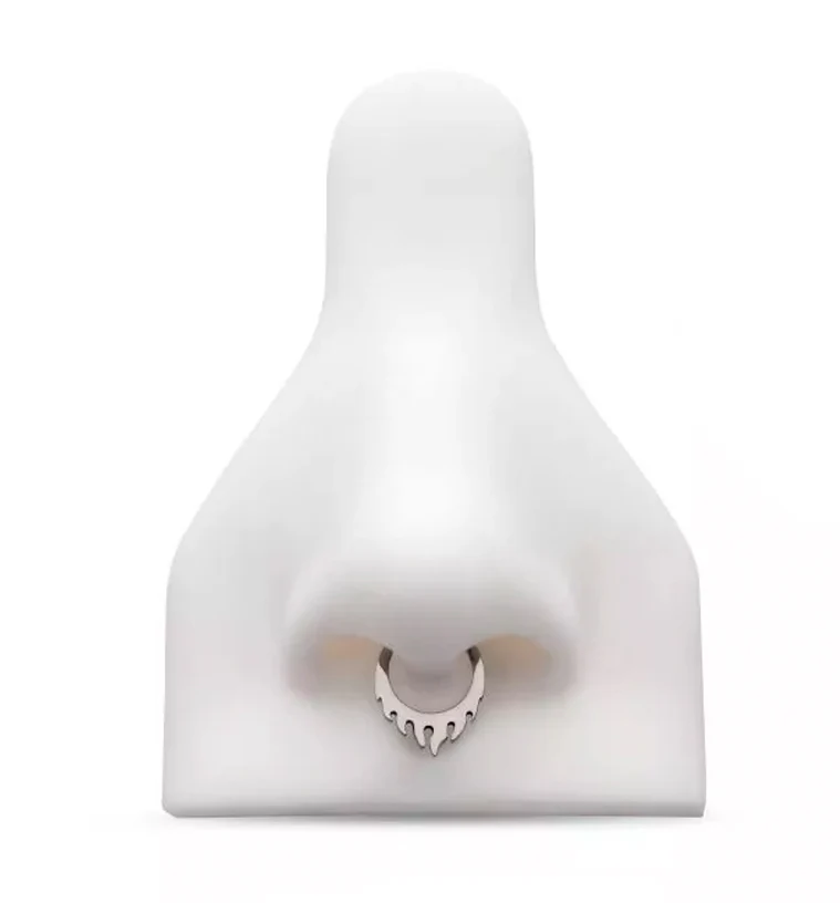Flame Titanium Hinged Segment Ring - Image 3