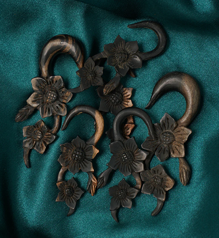 Flower Patch Areng Wood Hangers - Image 3