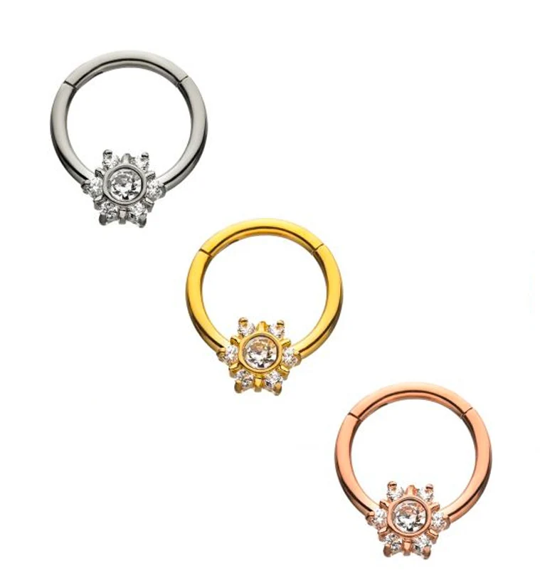 Focal CZ Hinged Segment Ring - Image 2
