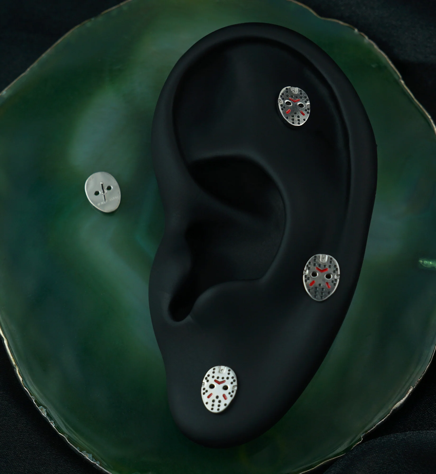 Friday The 13th Jason Mask Titanium Threadless Top - Image 2