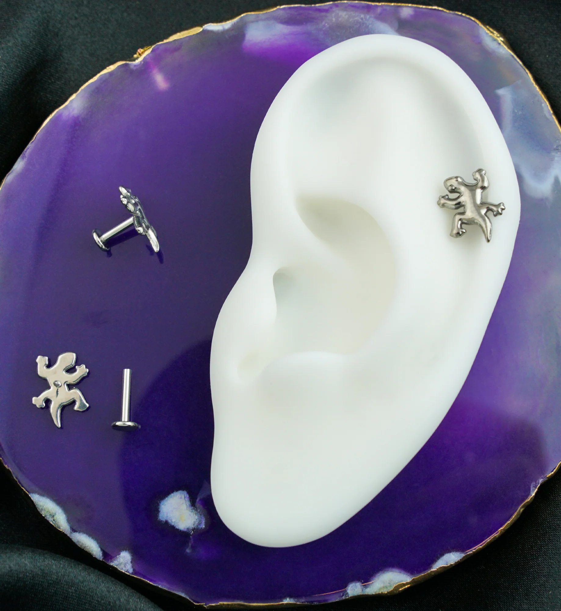 Gecko Internally Threaded Titanium Labret - Image 2