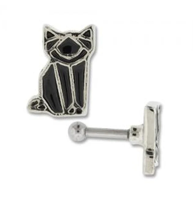 Geo Cat Tragus - Cartilage Barbell