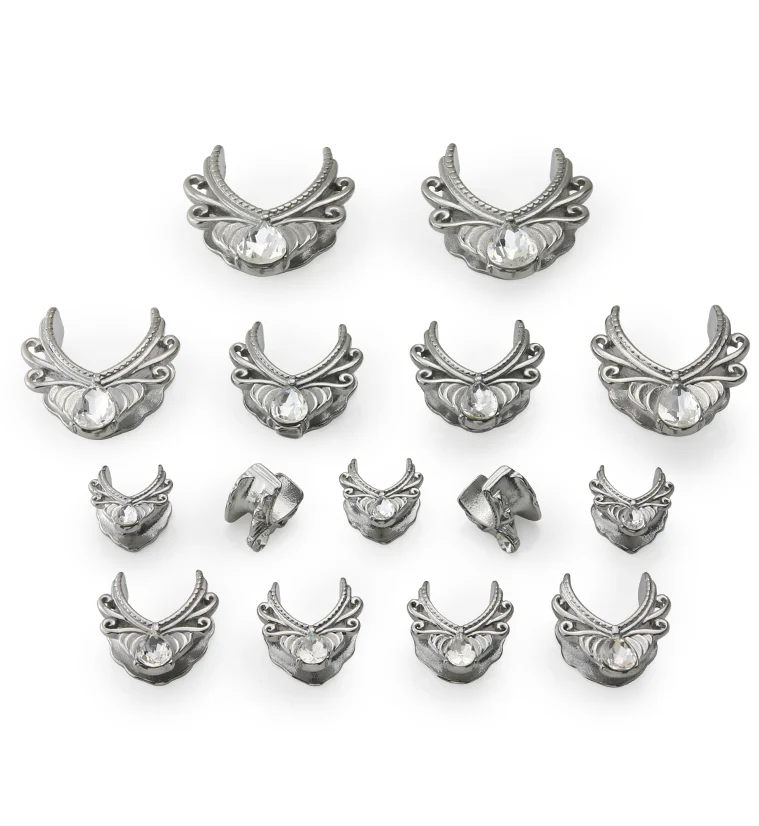 Gild Teardrop CZ Stainless Steel Saddles - Image 2