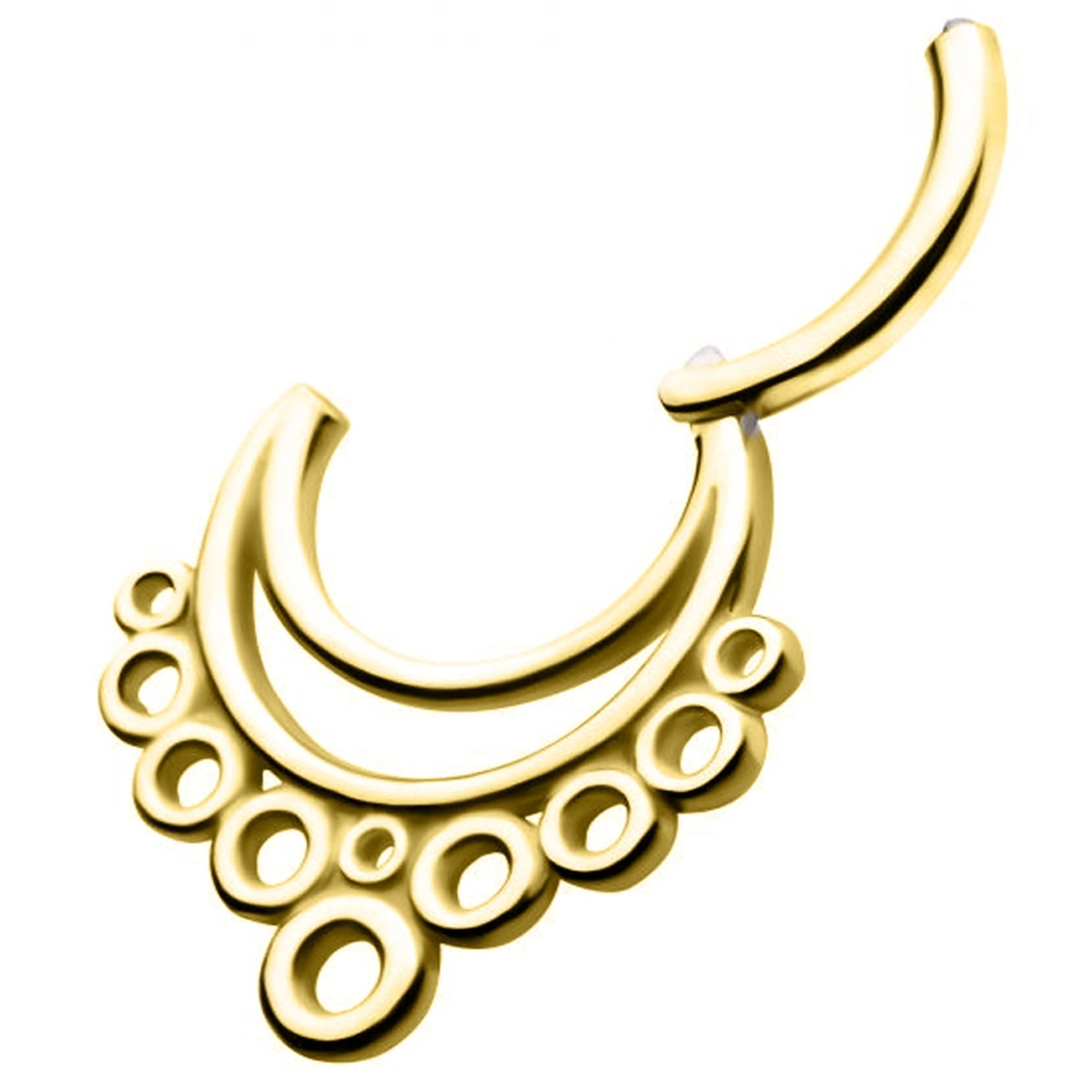 Gold PVD Cirque Hinged Segment Ring - Image 3