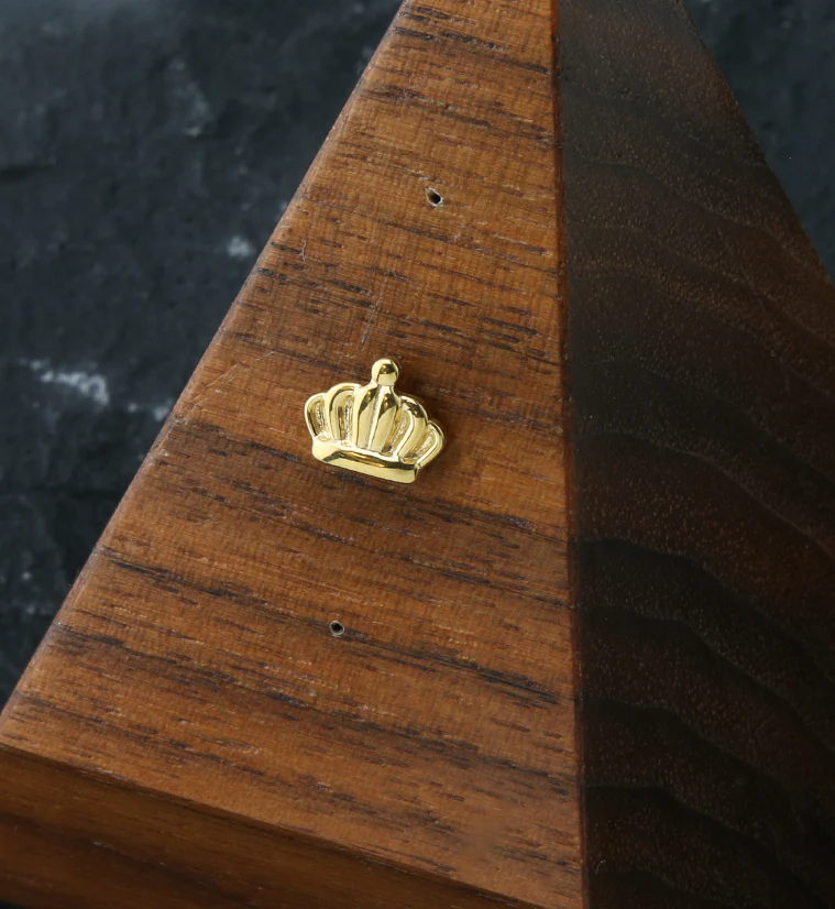 Gold PVD Crown Threadless Titanium Top - Image 2
