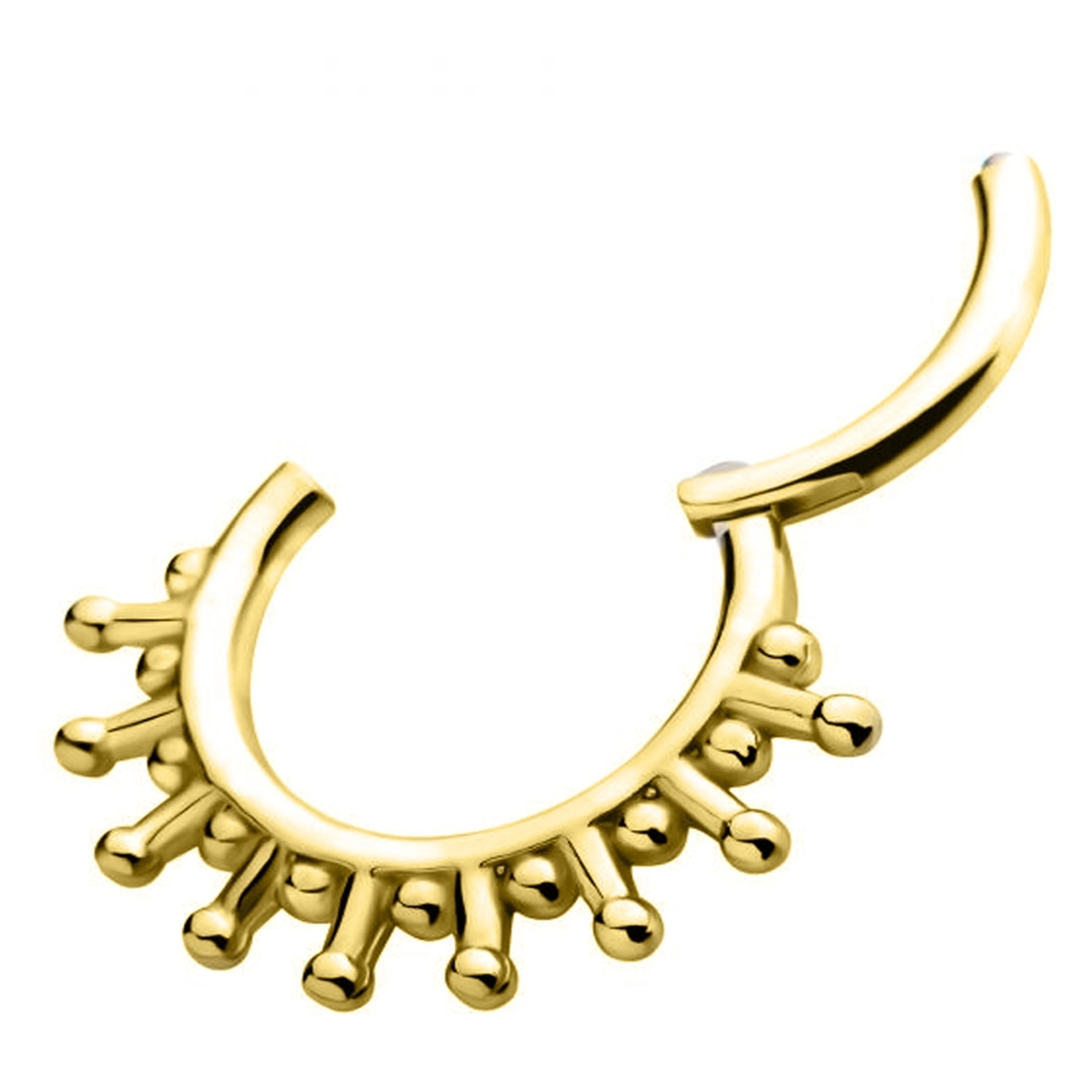 Gold PVD Flash Hinged Segment Ring - Image 2