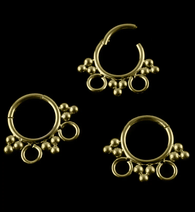 Gold PVD Legion Hinged Segment Ring