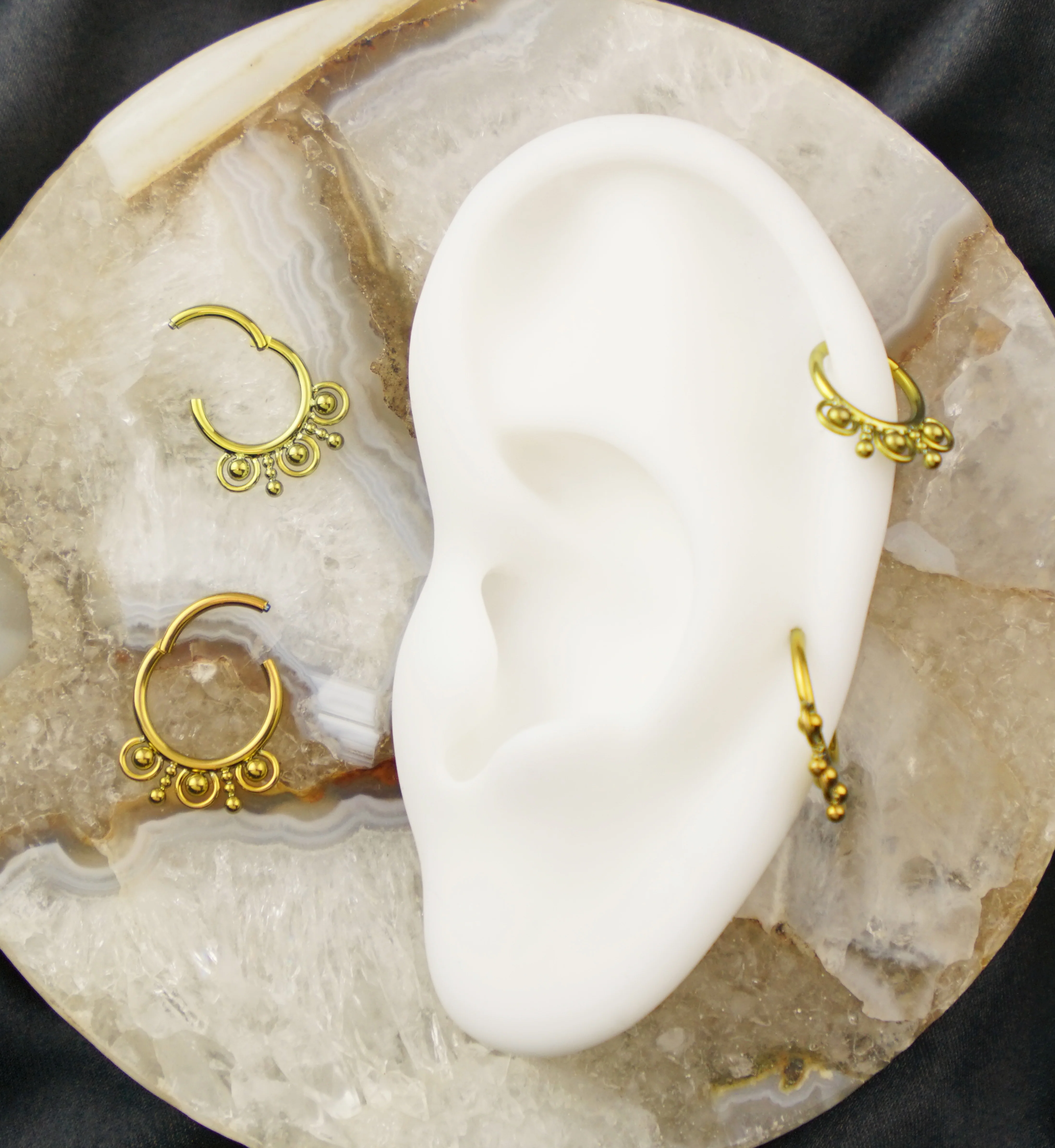 Gold Anodized Myriad Hinged Segment Ring - Image 2