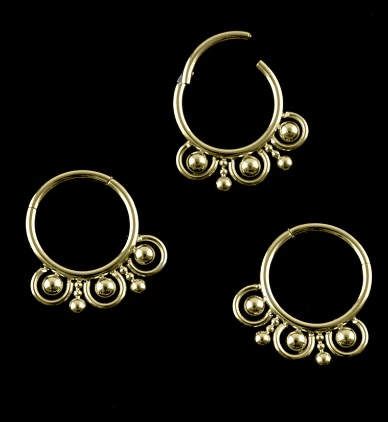 Gold Anodized Myriad Hinged Segment Ring - Image 4
