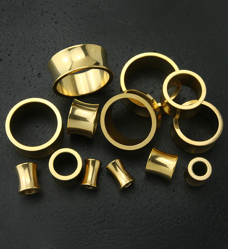Gold PVD Stainless Steel Saddle Tunnels - Image 2