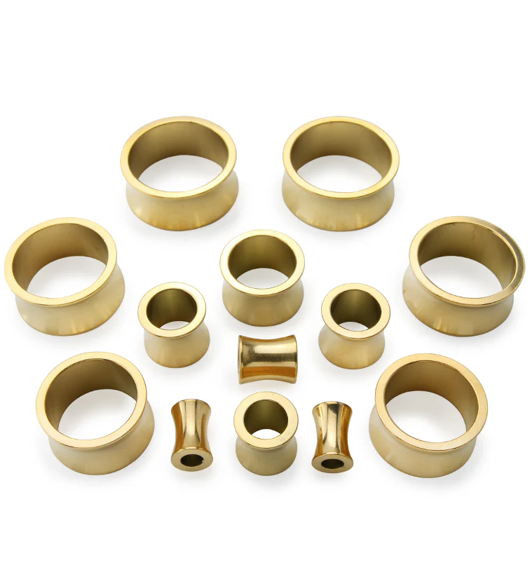 Gold PVD Stainless Steel Saddle Tunnels - Image 3